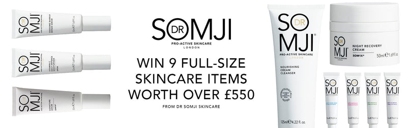 WIN 9 FULL-SIZE SKINCARE ITEMS WORTH OVER £550  FROM Dr Somji Skincare
